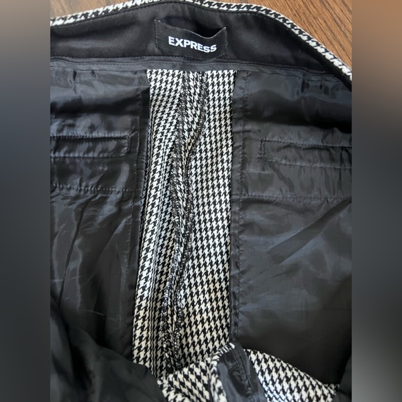 Express High Rise Ankle Pants Houndstooth 16R - Picture 6 of 7